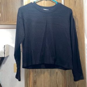 Cropped Black Sweater
